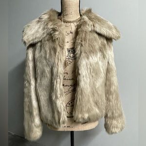 Banana Republic Faux Fur Jacket XS